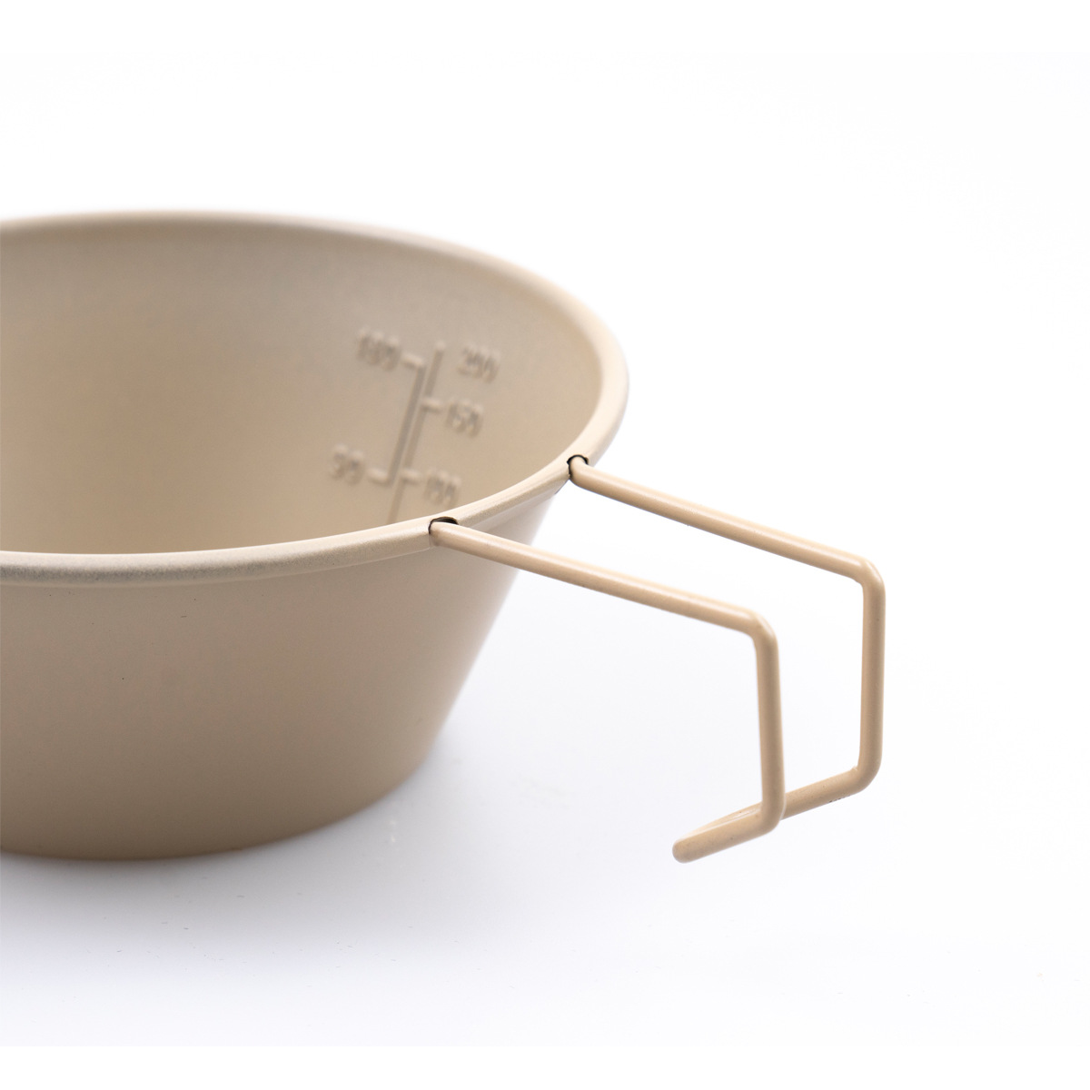 Cuenco de acero inoxidable para acampar, taza de nieve plegable con asa para colgar