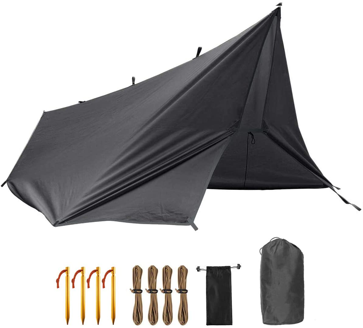 Tienda de campaña multifuncional impermeable con toldo y parasol
