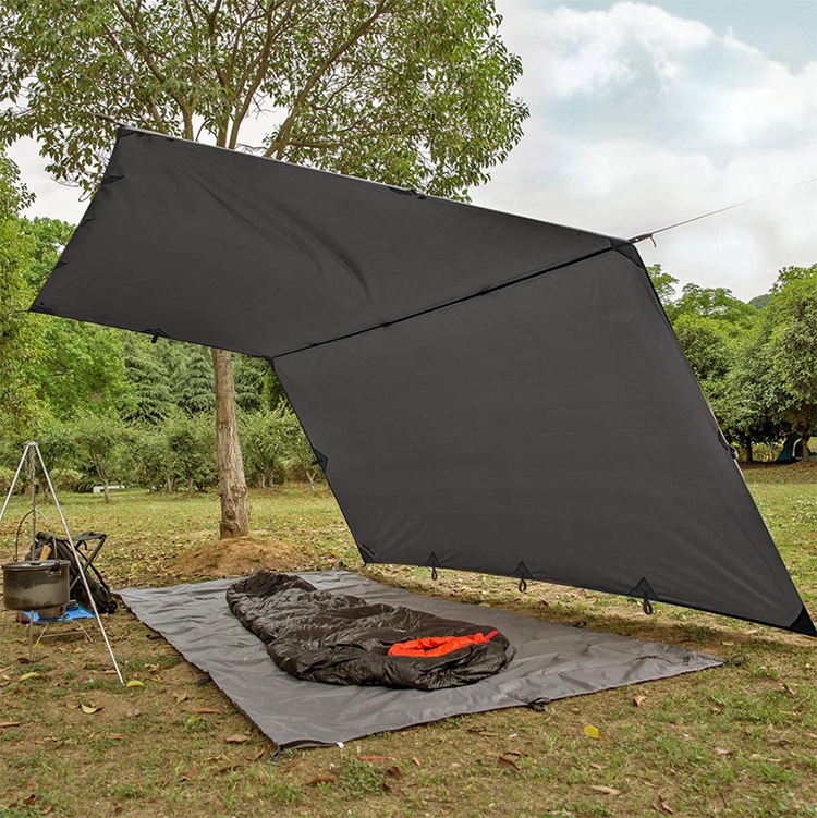 Tienda de campaña multifuncional impermeable con toldo y parasol