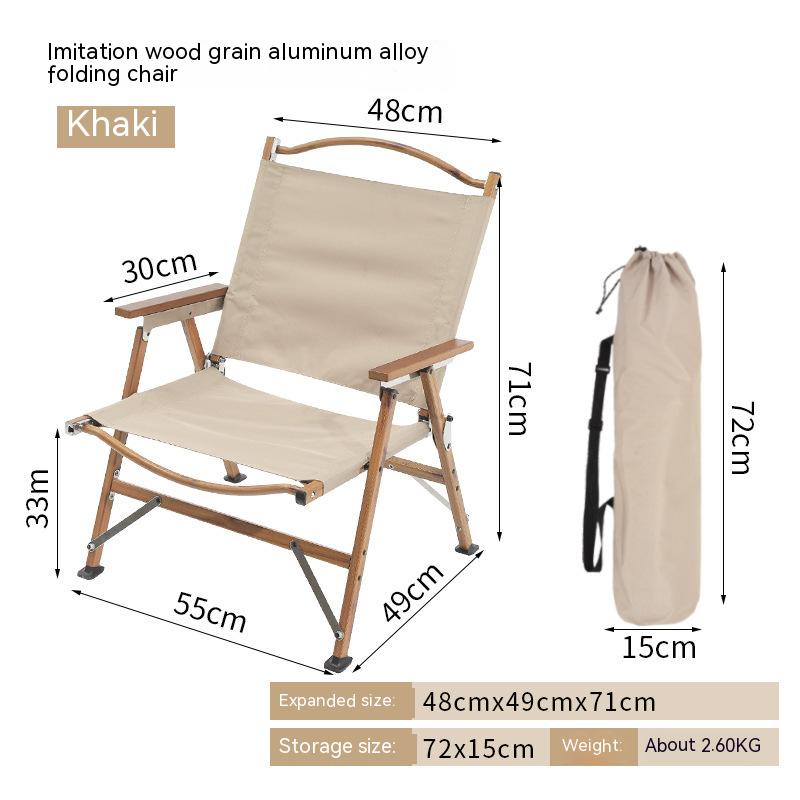 Silla Kermit plegable y portátil de aluminio, desmontable, para acampar al aire libre y hacer pícnic