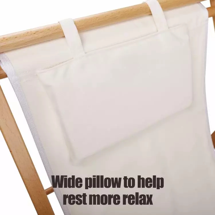 Silla reclinable de madera ajustable de 3 velocidades para playa, camping y jardín