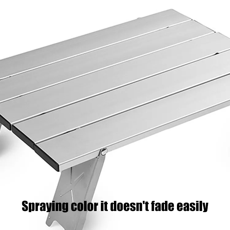 Mesa de camping mini plegable de aluminio ultraligera