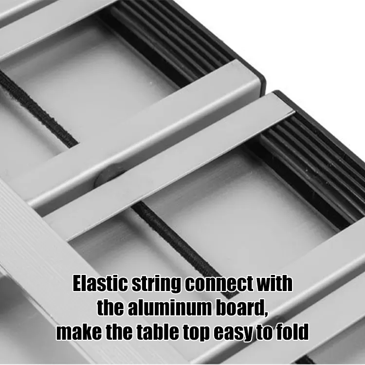 Mesa de camping mini plegable de aluminio ultraligera