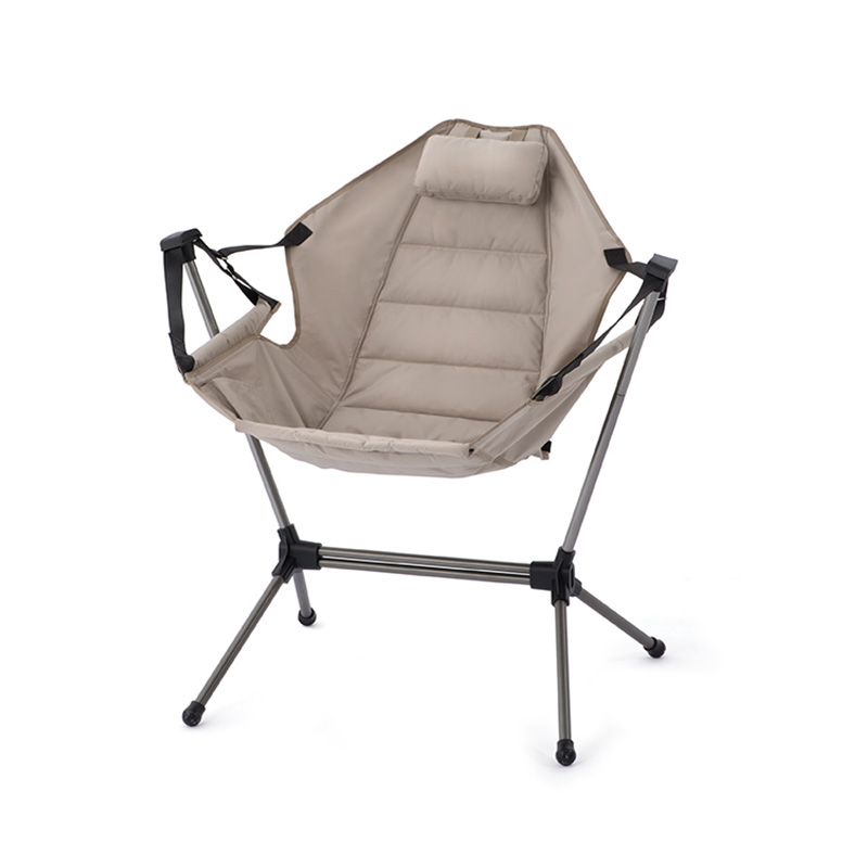 Silla plegable de aluminio para acampar al aire libre