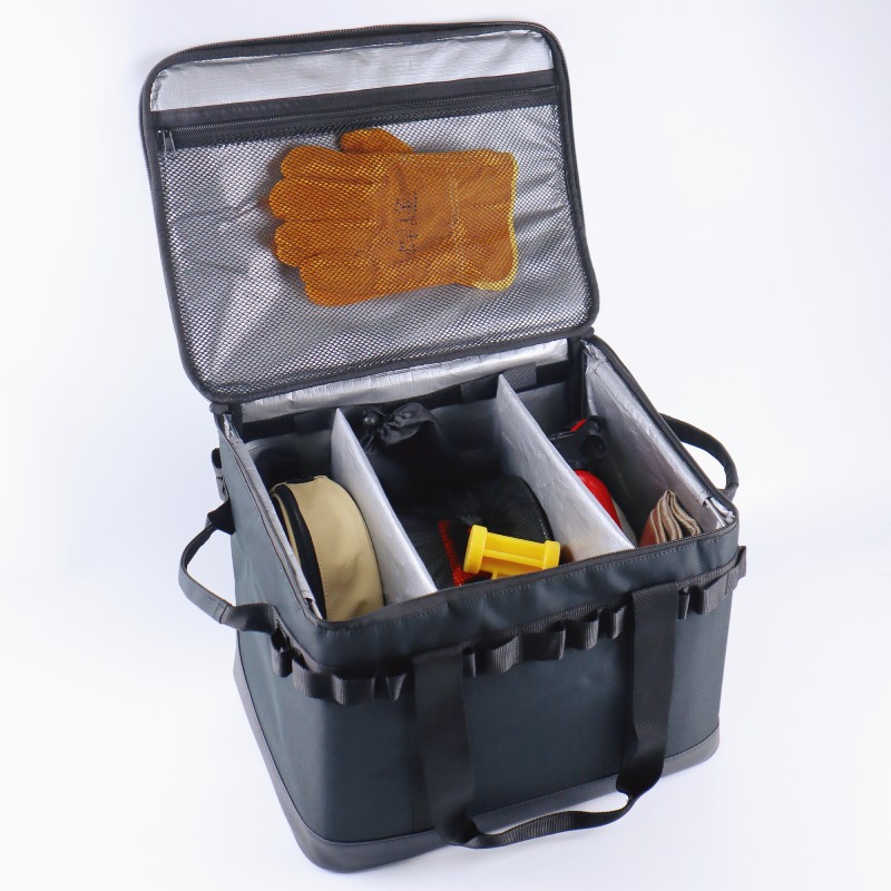 Bolsa de lona plegable para almacenamiento de acampada, 43 l