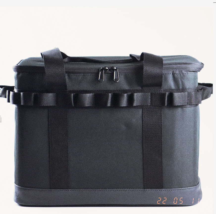 Bolsa de lona plegable para almacenamiento de acampada, 43 l