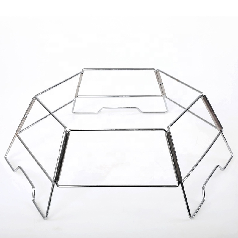 Parrillas de carbón y madera plegables para acampar de Six Corners