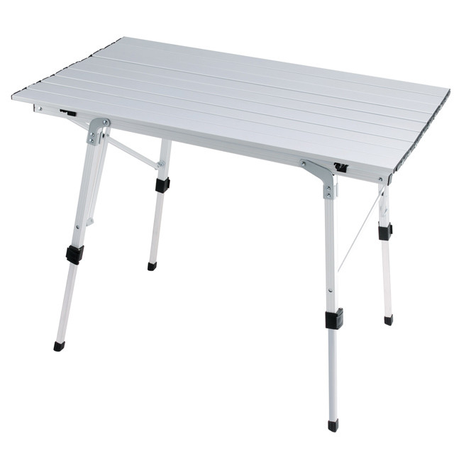 Mesa de camping plegable de aluminio para picnic, barbacoa, playa, senderismo y pesca