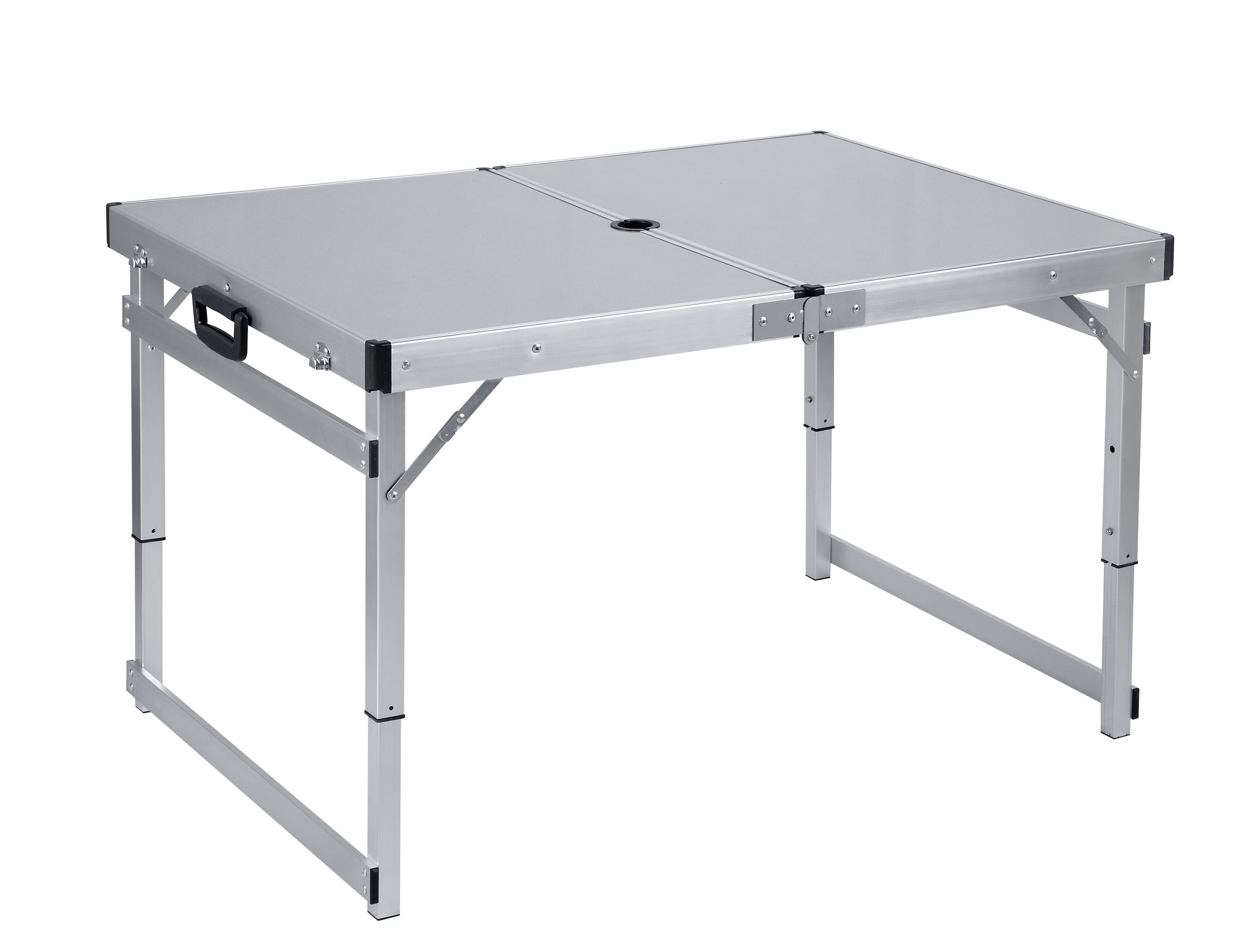 Mesa de juego plegable de aluminio con altura ajustable