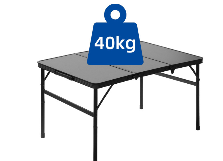 Mesa plegable portátil con marco de aluminio y tablero de MDF