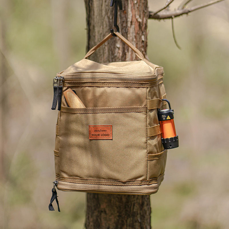 Bolsa de almacenamiento para picnic y acampada al aire libre, bolsa de transporte para utensilios de cocina