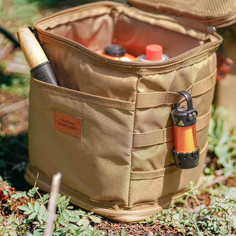 Bolsa de almacenamiento para picnic y acampada al aire libre, bolsa de transporte para utensilios de cocina