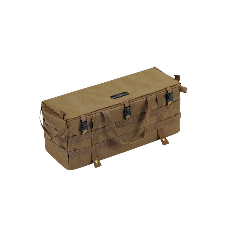 Bolsas de almacenamiento organizadoras para acampar al aire libre con lado de mesa y lado de reposabrazos