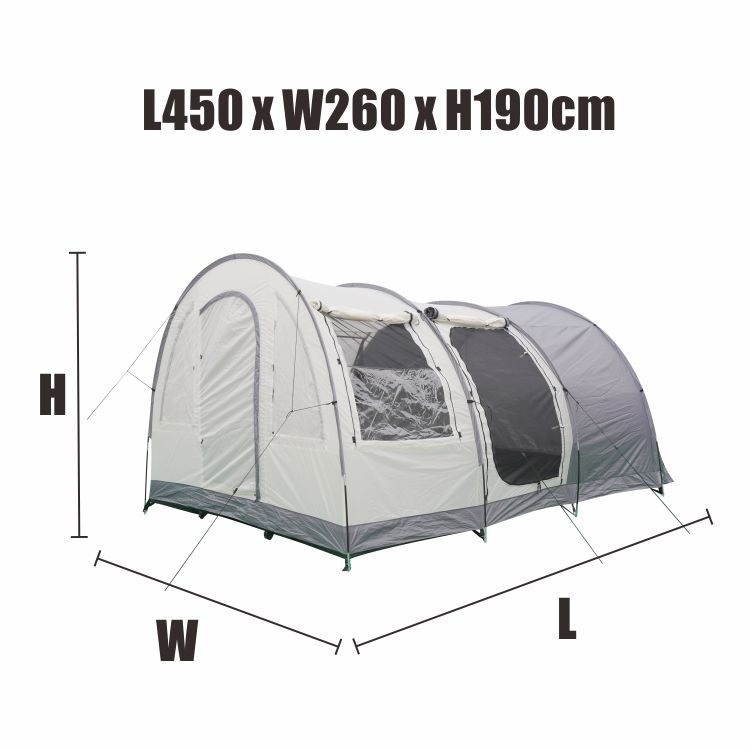 Tienda de campaña tipo túnel para exteriores, grande, impermeable, para familias