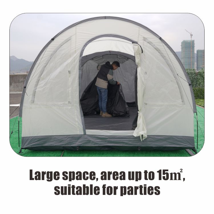 Tienda de campaña tipo túnel para exteriores, grande, impermeable, para familias