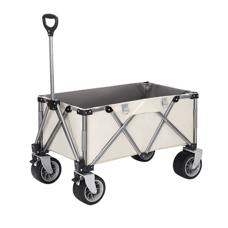 Carro de picnic plegable para jardín y campamento con toldo - Carro de campamento plegable con barra de tracción