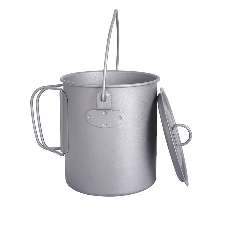 Tazas y vasos ultraligeros de titanio para acampar al aire libre de 200 a 1250 ml