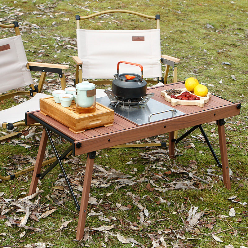 Mesa de picnic de aluminio desmontable para camping IGT