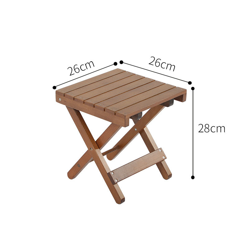 Juego de mesa y sillas de camping de madera de haya y roble