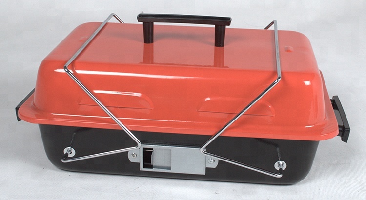 Parrillas de carbón plegables portátiles de caja cuadrada