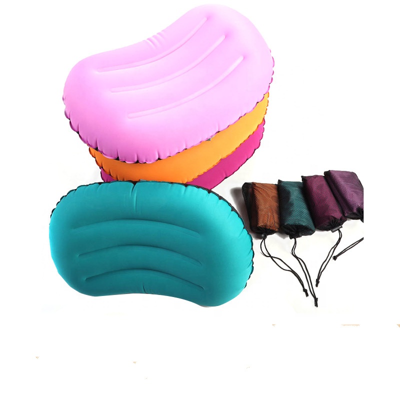Almohada de aire ultraligera y comprimible para acampar, portátil, de TPU, para exteriores