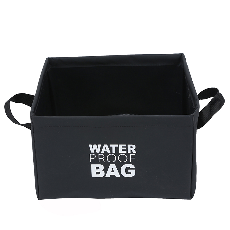 Cubo de agua plegable para acampar al aire libre, cubo de agua cuadrado plegable