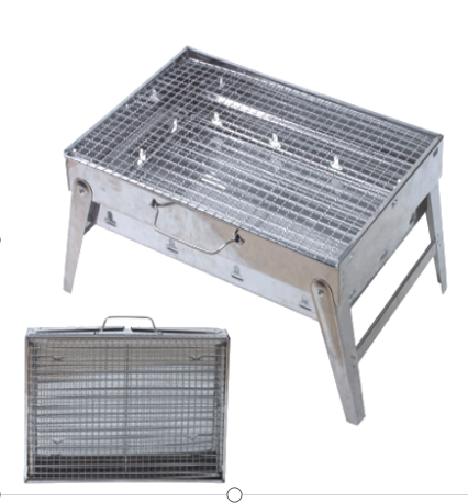 Parrilla de carbón portátil de acero inoxidable para exteriores