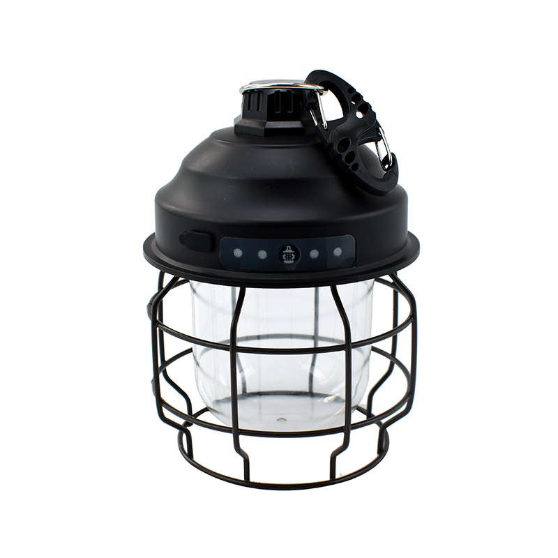 Mini linterna portátil recargable vintage para acampar con mosquetón LED retro para exteriores, para tienda de campaña