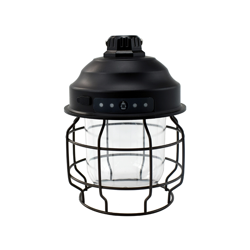 Mini linterna portátil recargable vintage para acampar con mosquetón LED retro para exteriores, para tienda de campaña