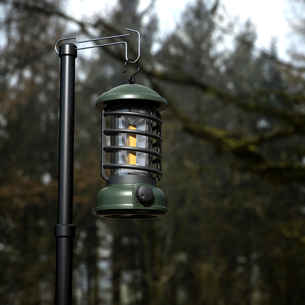 Linterna de camping retro LED tienda de campaña COB lámpara de camping batería recargable USB portátil vintage luz de camping al aire libre