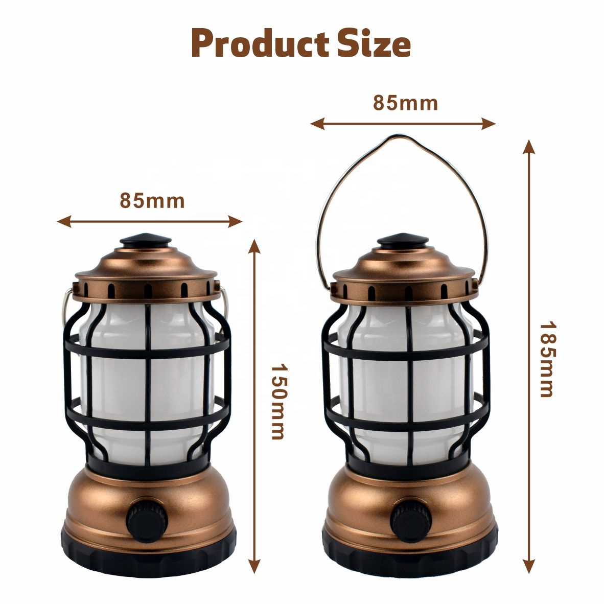 Linterna de camping plegable LED para exteriores, resistente al agua, de queroseno retro, recargable, para emergencias, con cuerpo USB y LED