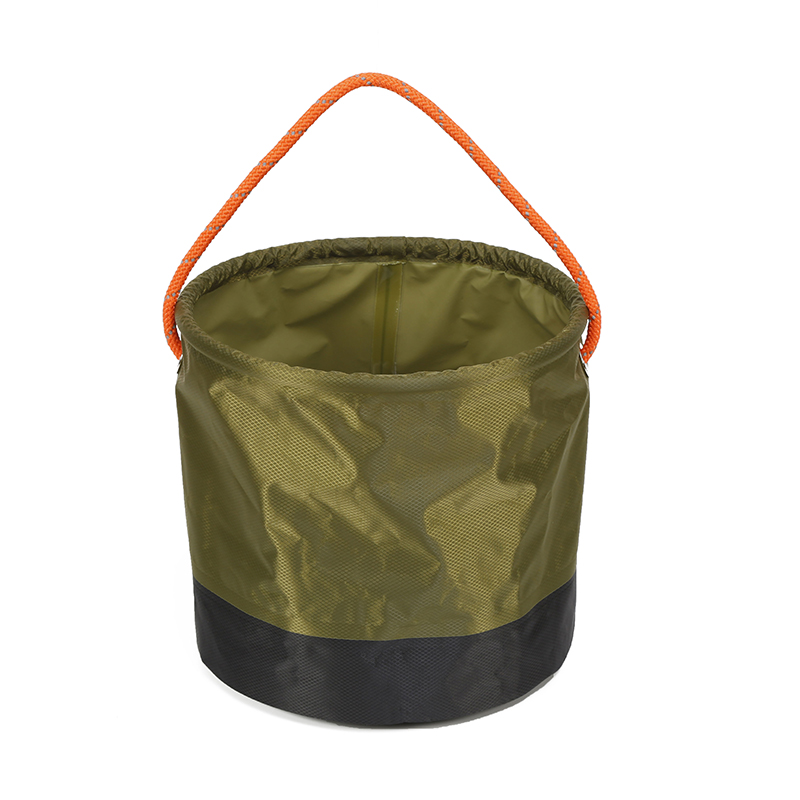 Cubo plegable multifuncional suave y portátil para viajes al aire libre, para playa y camping
