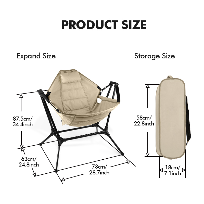 Mecedora plegable resistente: sillón relajante para acampar