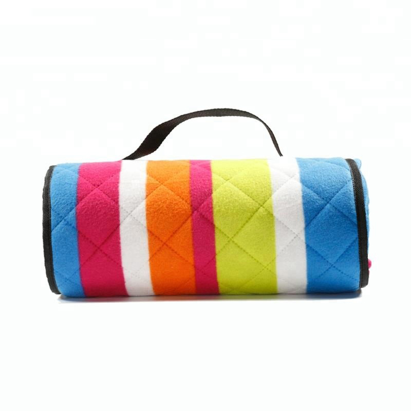 Esterilla de picnic plegable para playa, color arcoíris, para acampar al aire libre