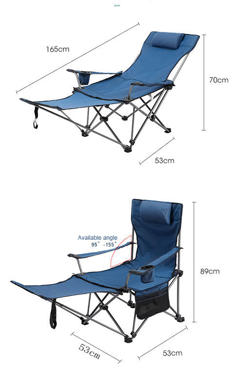 Tumbona de playa plegable y ajustable