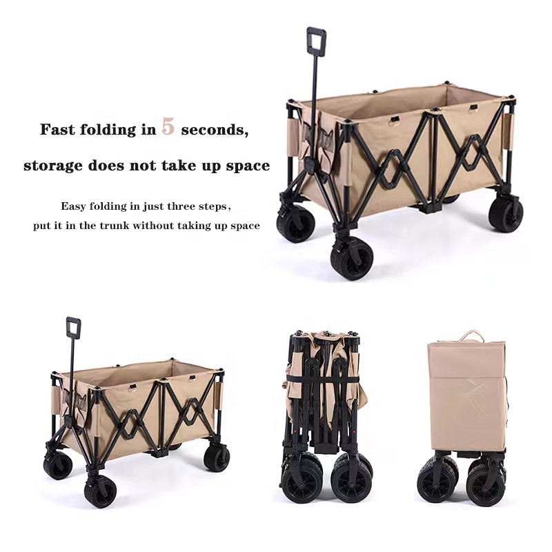 Carrito plegable para acampar al aire libre, jardín, parque, 150 l/200 l