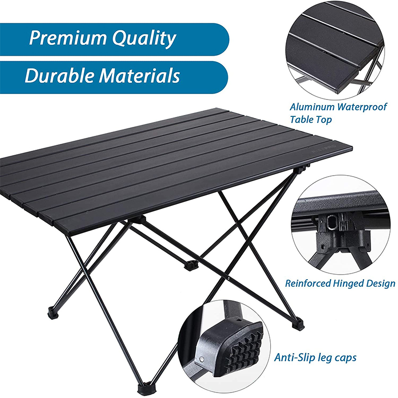 Mesa plegable portátil para acampar, picnic, playa, cocina, comedor