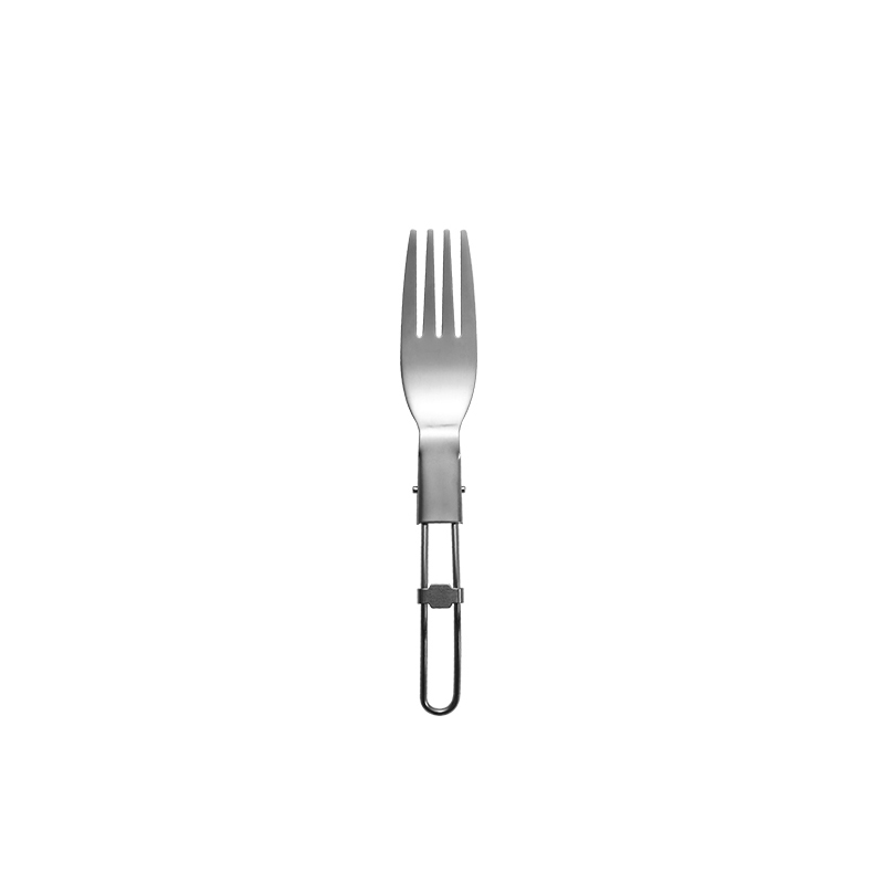 Juego de cubiertos tenedor cuchillo cuchara de camping plegable de acero inoxidable