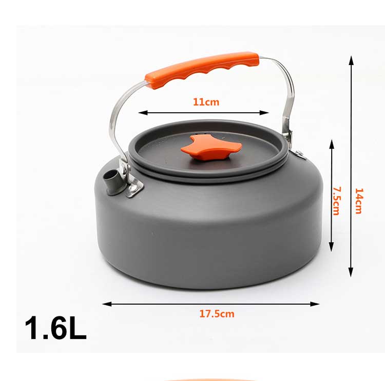 Cafetera para acampar de 0.8 l, 1.1 l y 1.6 l - Hervidor de agua caliente
