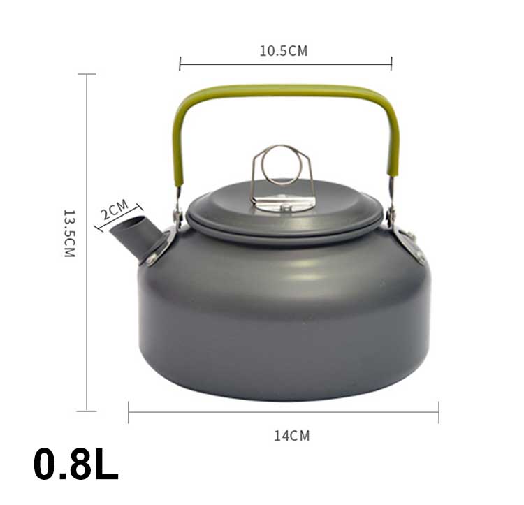 Cafetera para acampar de 0.8 l, 1.1 l y 1.6 l - Hervidor de agua caliente
