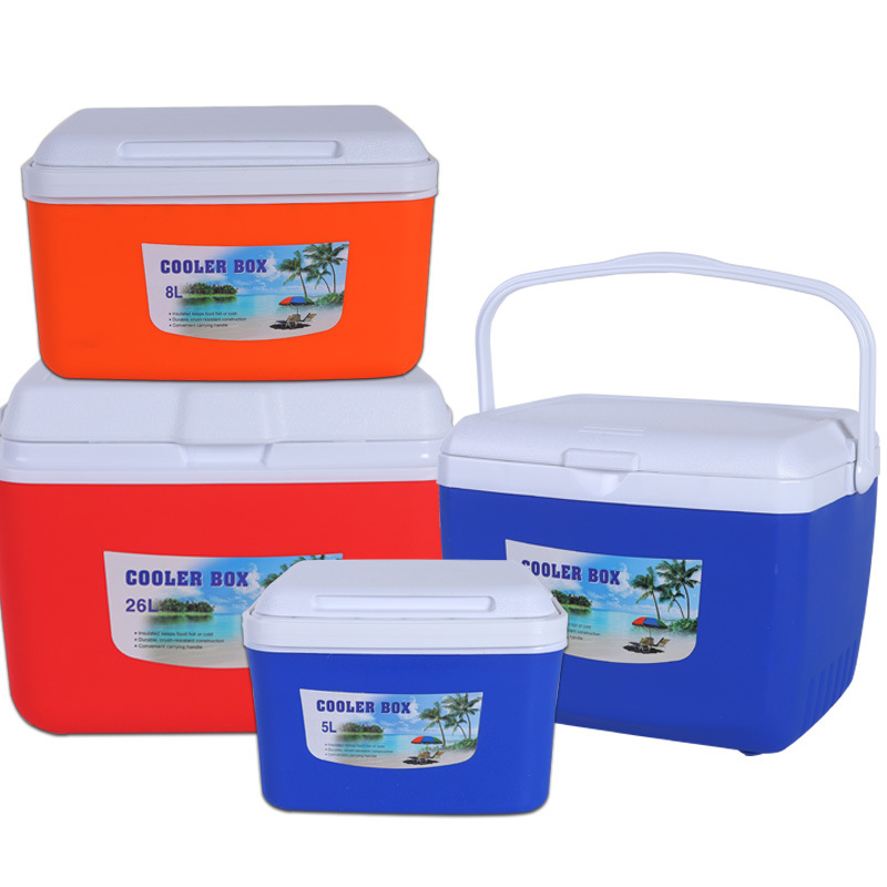 Nevera portátil de plástico de 26 l, 33 l, 38 l, 55 l y 80 l para barbacoas y acampadas al aire libre