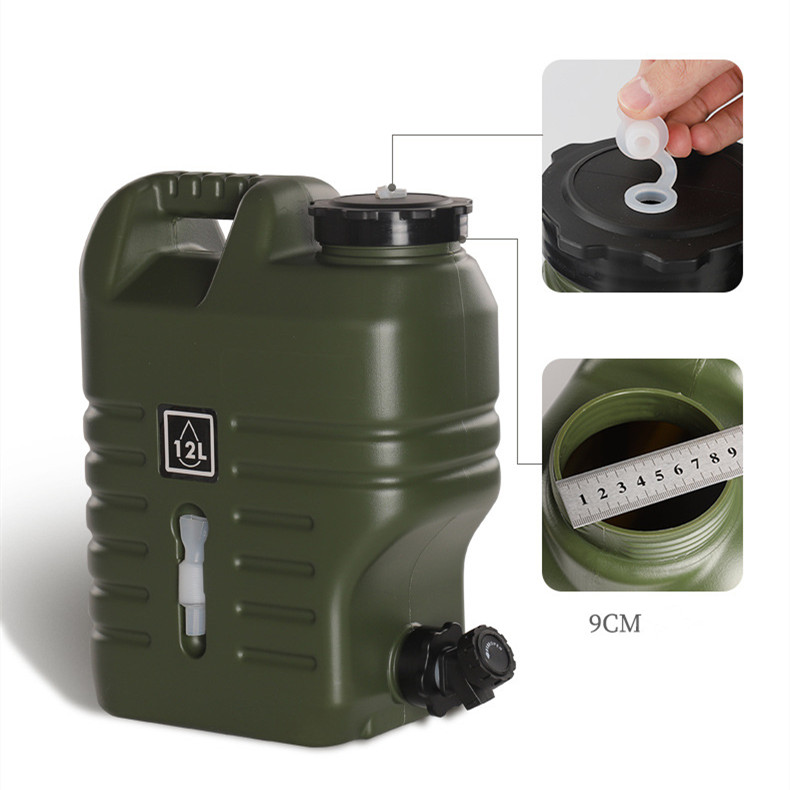 Contenedores de agua para acampar al aire libre de 12/18 l
