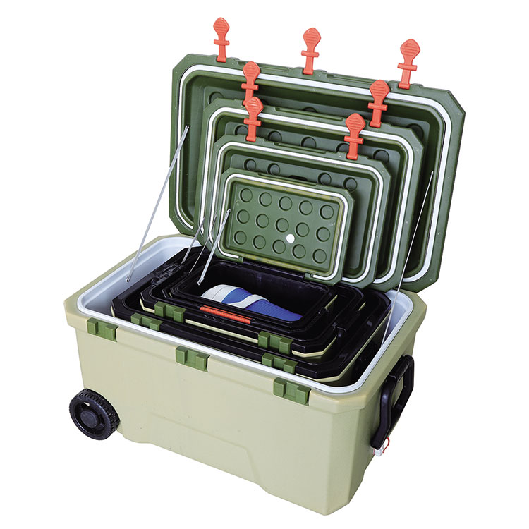 Nevera portátil para acampar de 16 l, 36 l, 68 l y 145 l para alimentos helados, frutas y pescado