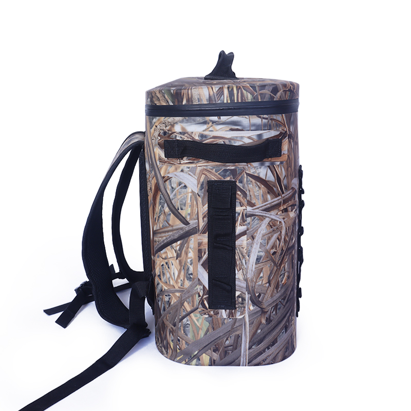 Mochila térmica de TPU impermeable con diseño de camuflaje para exteriores, grande, para vino, cerveza, comida de playa