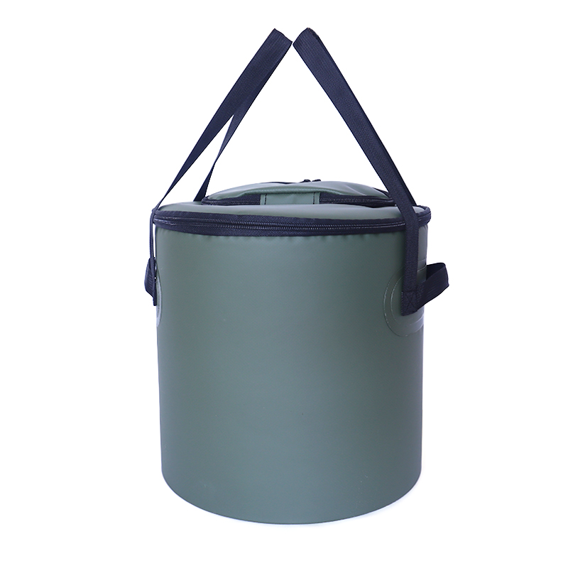 Bolsa térmica redonda con aislamiento de gran venta para acampar: cubo térmico impermeable de PVC para almacenar alimentos para picnic al aire libre