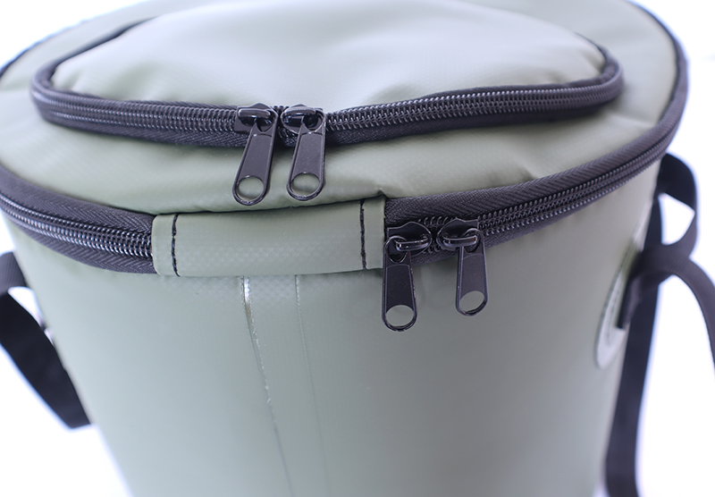 Bolsa térmica redonda con aislamiento de gran venta para acampar: cubo térmico impermeable de PVC para almacenar alimentos para picnic al aire libre