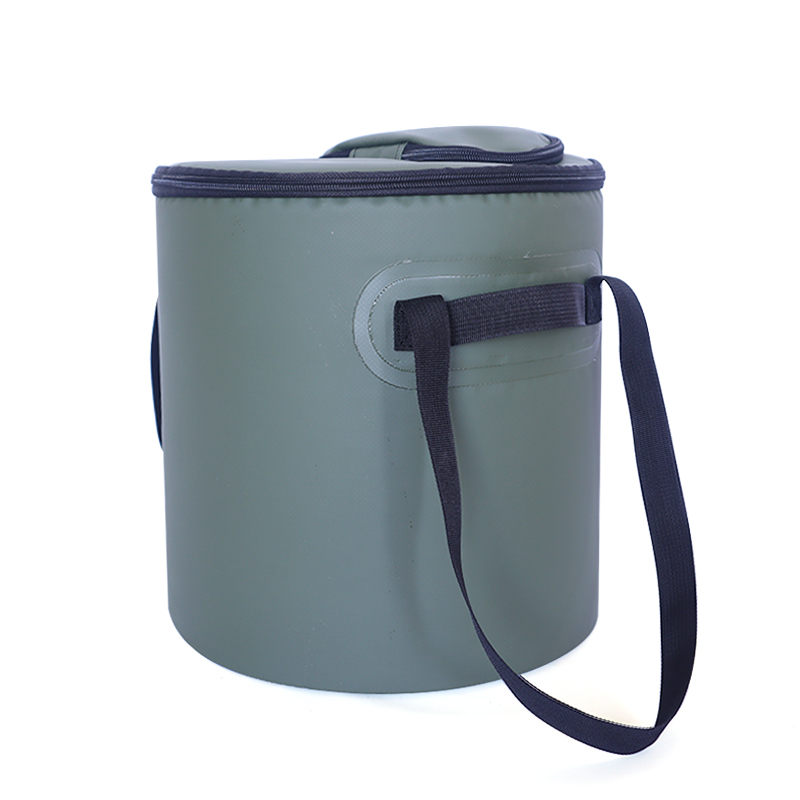 Bolsa térmica redonda con aislamiento de gran venta para acampar: cubo térmico impermeable de PVC para almacenar alimentos para picnic al aire libre