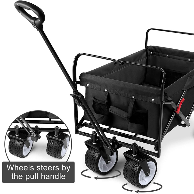 Carro utilitario plegable para exteriores con bolsa de cubierta
