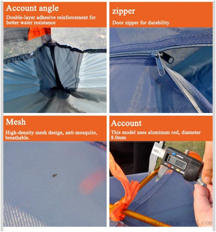 Tienda de campaña automática de doble capa para acampar, hacer senderismo, pescar y viajar