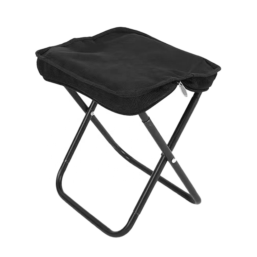 Mini taburete plegable portátil con bolsa de transporte con cremallera para acampar, viajar, hacer senderismo, hacer barbacoas, pescar y playa